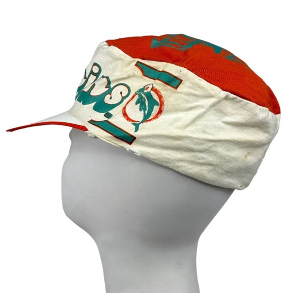 Vintage Miami Dolphins Painters Cap NFL Football Flat Top Baseball size M/L USA - Picture 5 of 16